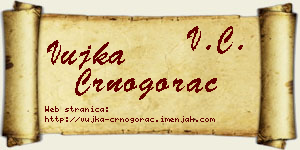 Vujka Crnogorac vizit kartica